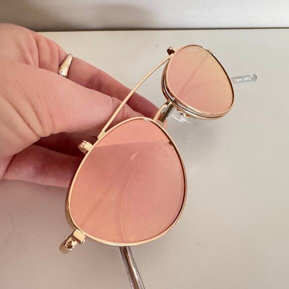 Quay Australia ELLE Mirrored Flip Up Sunglasses main image 6